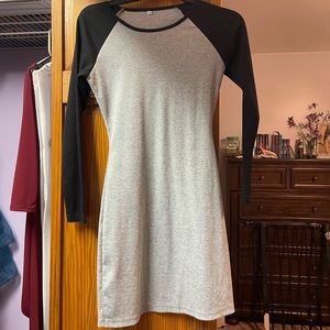 Amazon black and grey tshirt dress